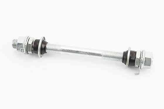 Вісь передня MTB М10х140мм в зборі, під гайку, хром Київ