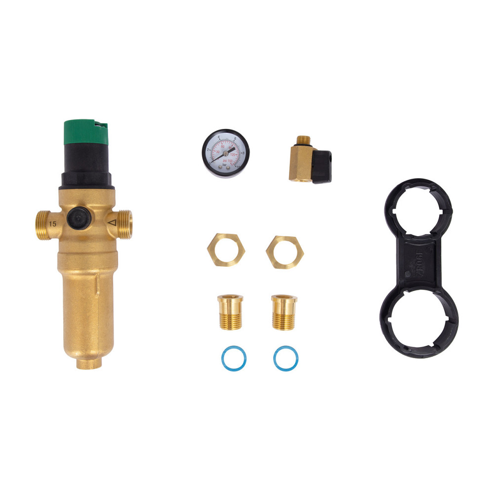 Фільтр самопромивний Thermo Alliance Forte 1/2" з редуктором для гарячої води SF128W15H Київ - фото 6