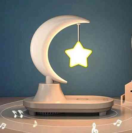 Нічник із колонкою Music Atmosphere Lamp з функцією бездротової зарядки Вінниця