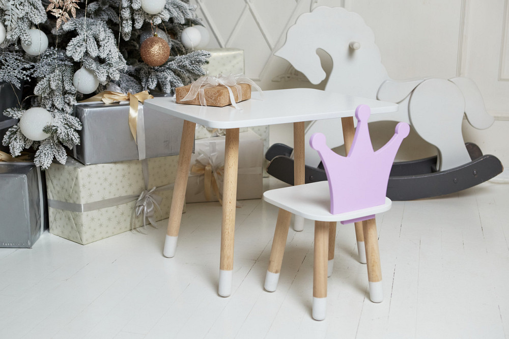 Дитячий фіолетовий стіл і стілець "Корона" Київ - фото 10