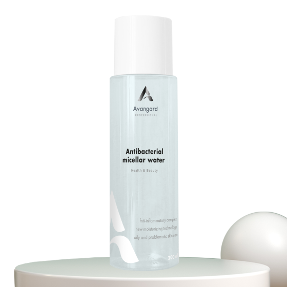 Антибактеріальна міцелярна вода для жирної та проблемної шкіри Anti-inflammatory effect A_Avangard Professional 200 мл Київ