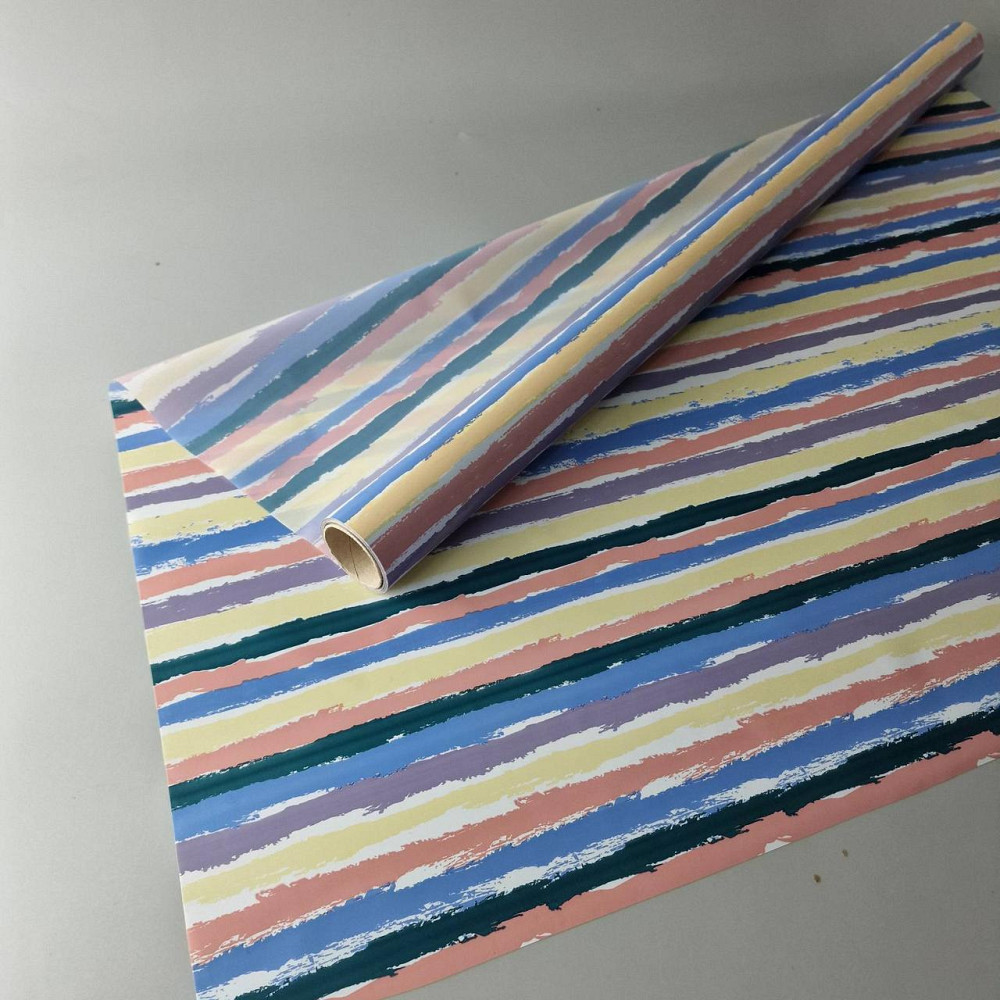 Калька для цветов рулон 8м тонированный матовый (77) (h680) №802 Радуга-2 (1 шт) Харьков - изображение 3