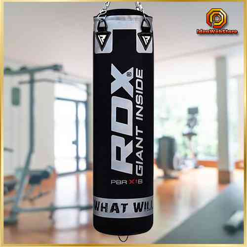 Груша боксерська RDX Leather Black 1,4 м 45-55 кг професійний мішок для боксу та єдиноборств Київ