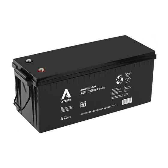 Акумулятор AZBIST Super GEL ASGEL-122000M8, Black Case, 12V 200.0Ah (522 x 240 x 219) Q1/18 Київ