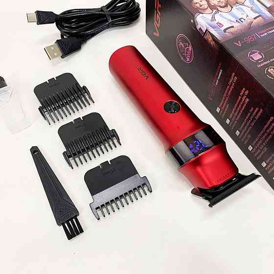 Набор для стрижки с зарядкой VGR V-987, Машинка для стрижки волос с акамулятором Триммер висков YJ-48 Львов