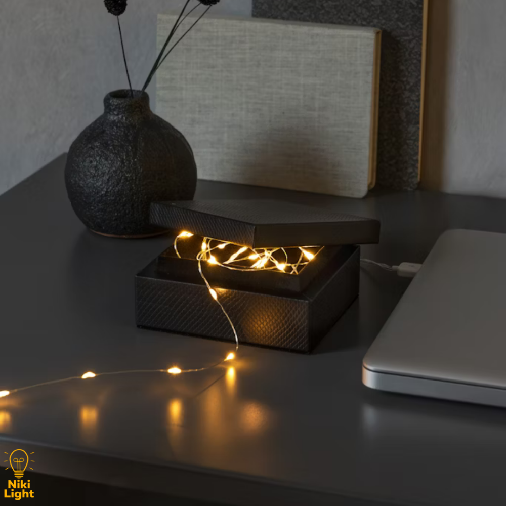 Гірлянда роса 3 метри новорічна гірлянда капля на юсб 30 лед гірлянда від usb тепло біла Київ - фото 3