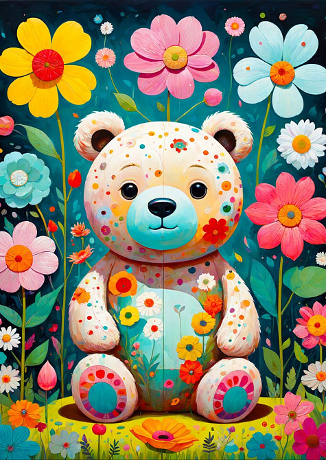 Пазл Квітковий ведмедик - Flower Teddy Bear (Enjoy-2150) Киев - изображение 3