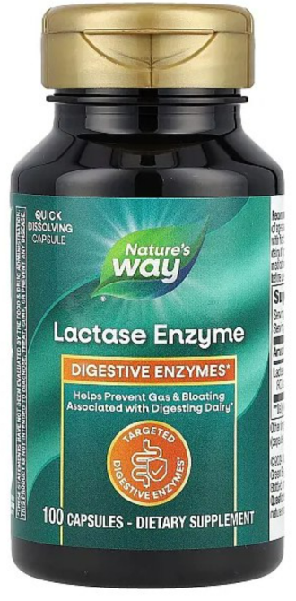Лактаза для пищеварения Nature's Way Lactose Defense 100 капс Киев - изображение 1