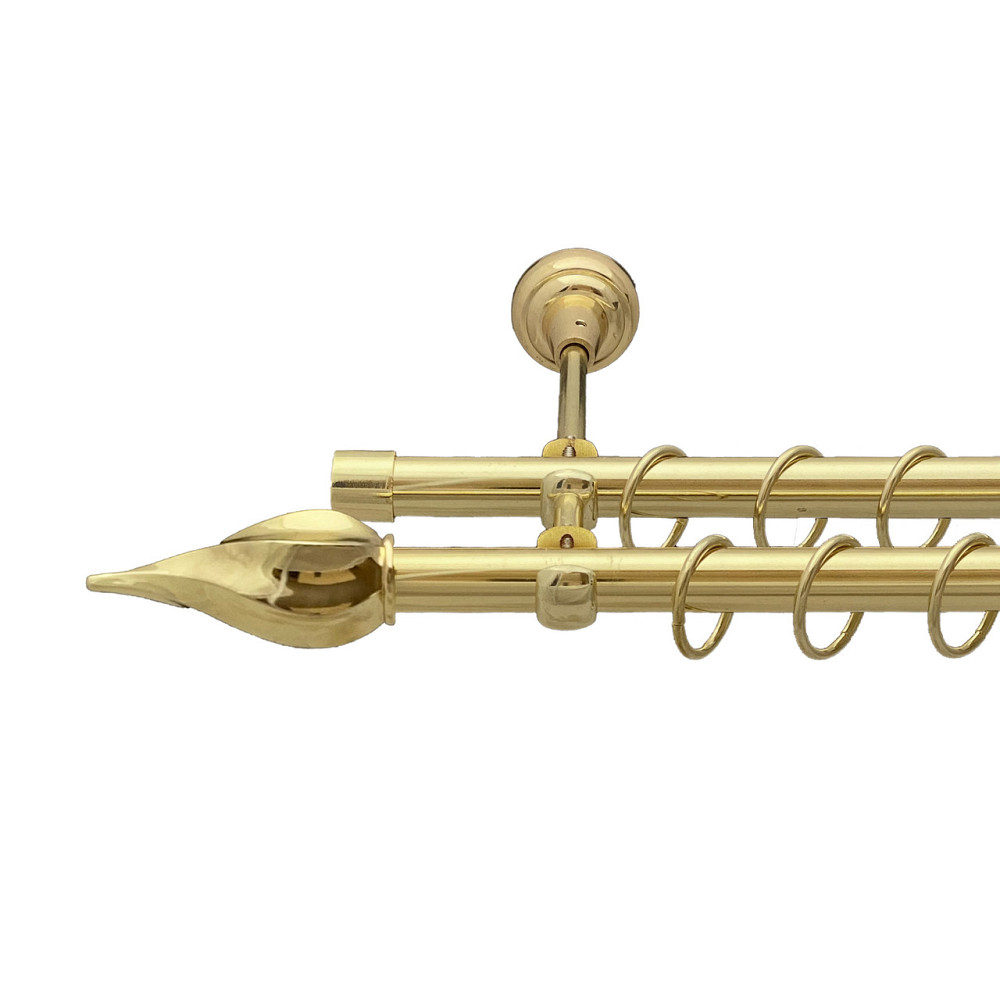 Карниз Orvit Твісто металевий дворядний відкритий Золото 19\19 мм 300 см (00-00013157) Львов - изображение 1