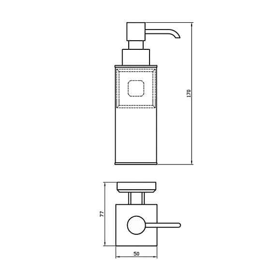 Дозатор рідкого мила TOPAZ TКВ 9932 (000021346) Київ