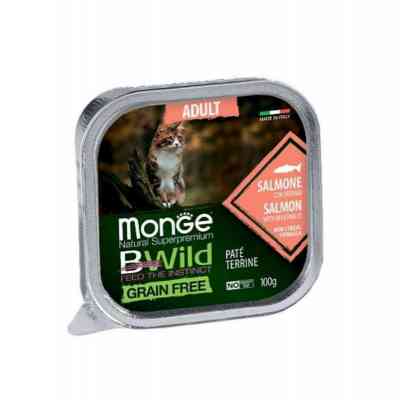 Паштет для котів Monge BWild Grain Free Wet Salmon Adult Cat 100 г (8009470012881) Вінниця