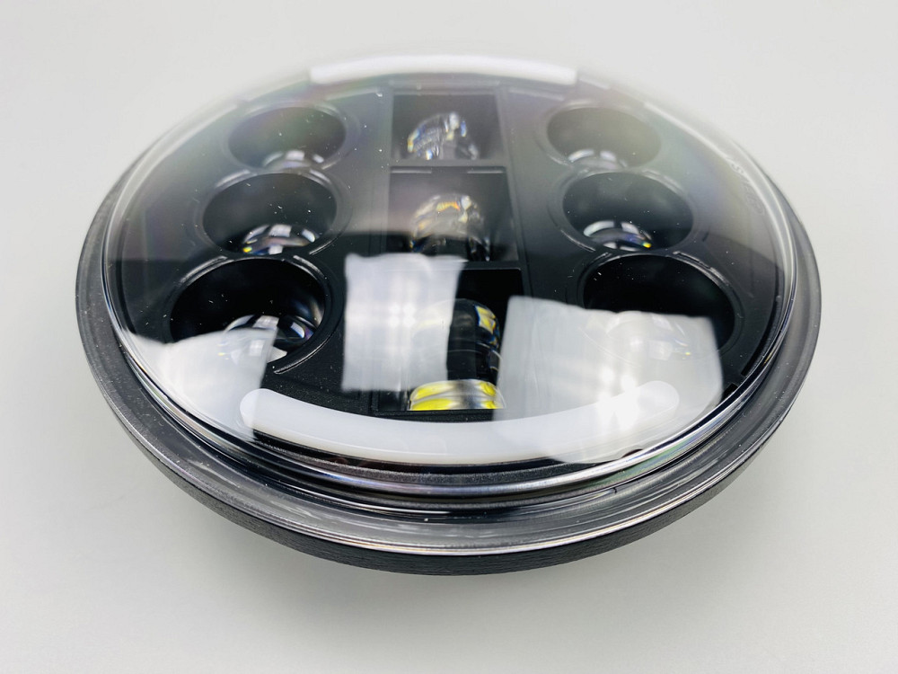 Універсальна світлодіодна фара, проектор ближнього/дальнього світла DRL жовтий сигнал повороту для мотоцикла Мукачево - фото 4