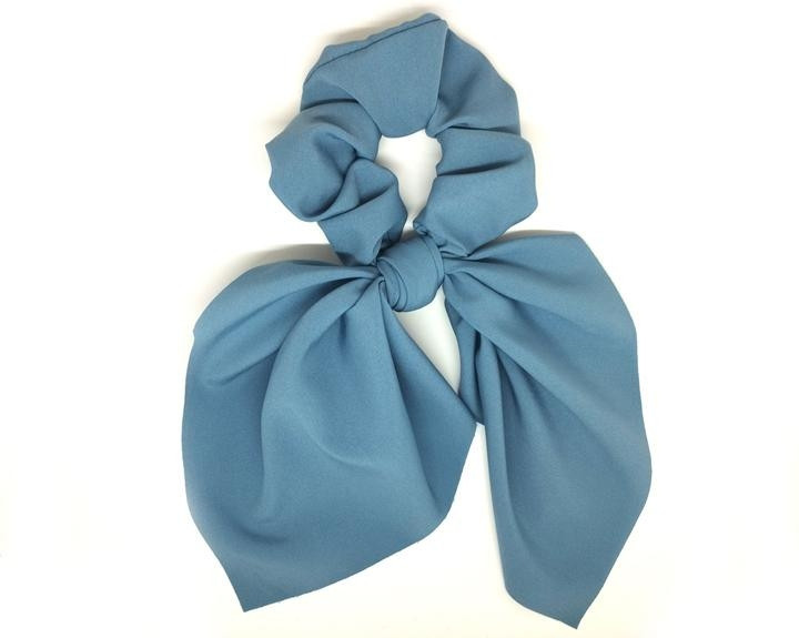 Бант Твіллі на резинці синій Київ - фото 1
