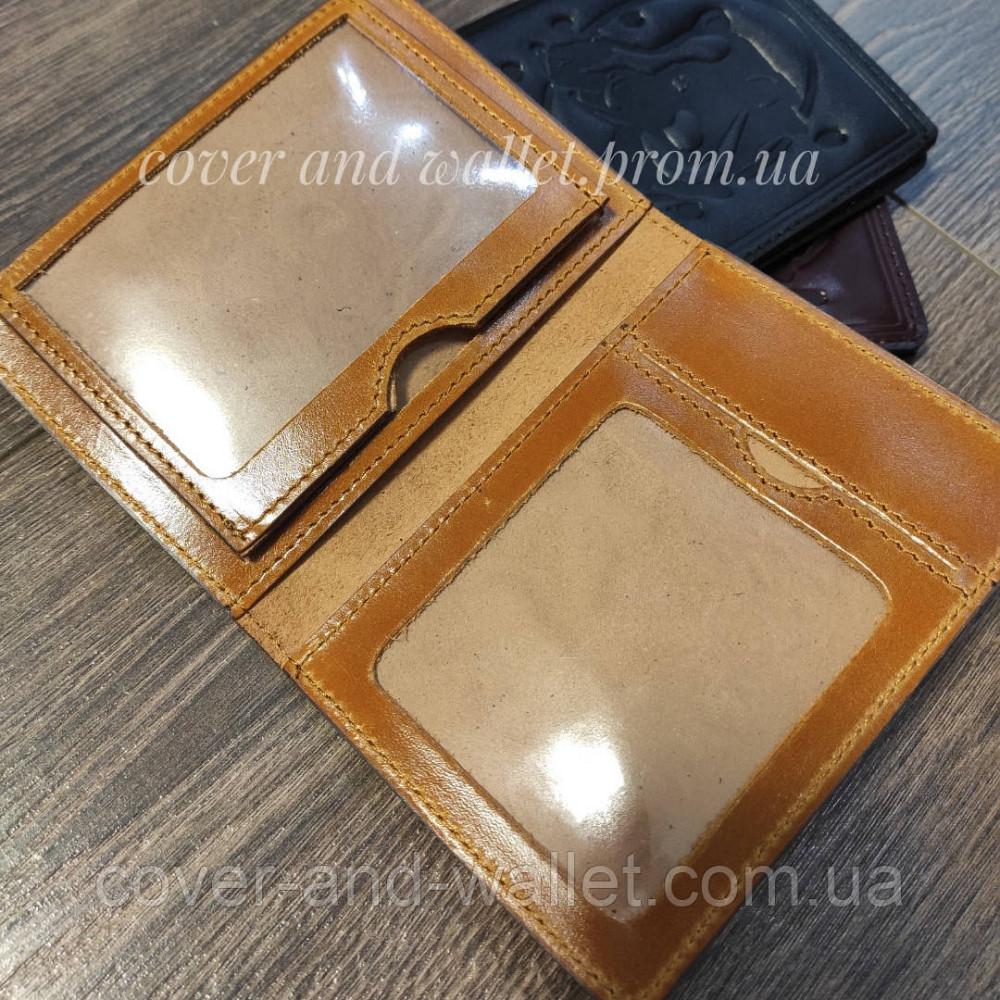 Шикарна обкладинка на документи мисливця із преміум шкіри алькор Киев - изображение 3