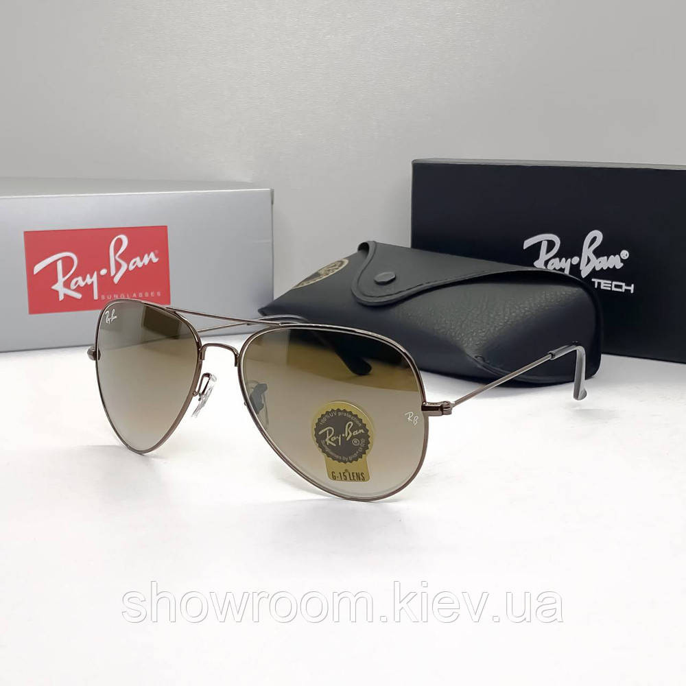 Жіночі сонцезахисні окуляри RAY BAN aviator (2914) Київ - фото 1