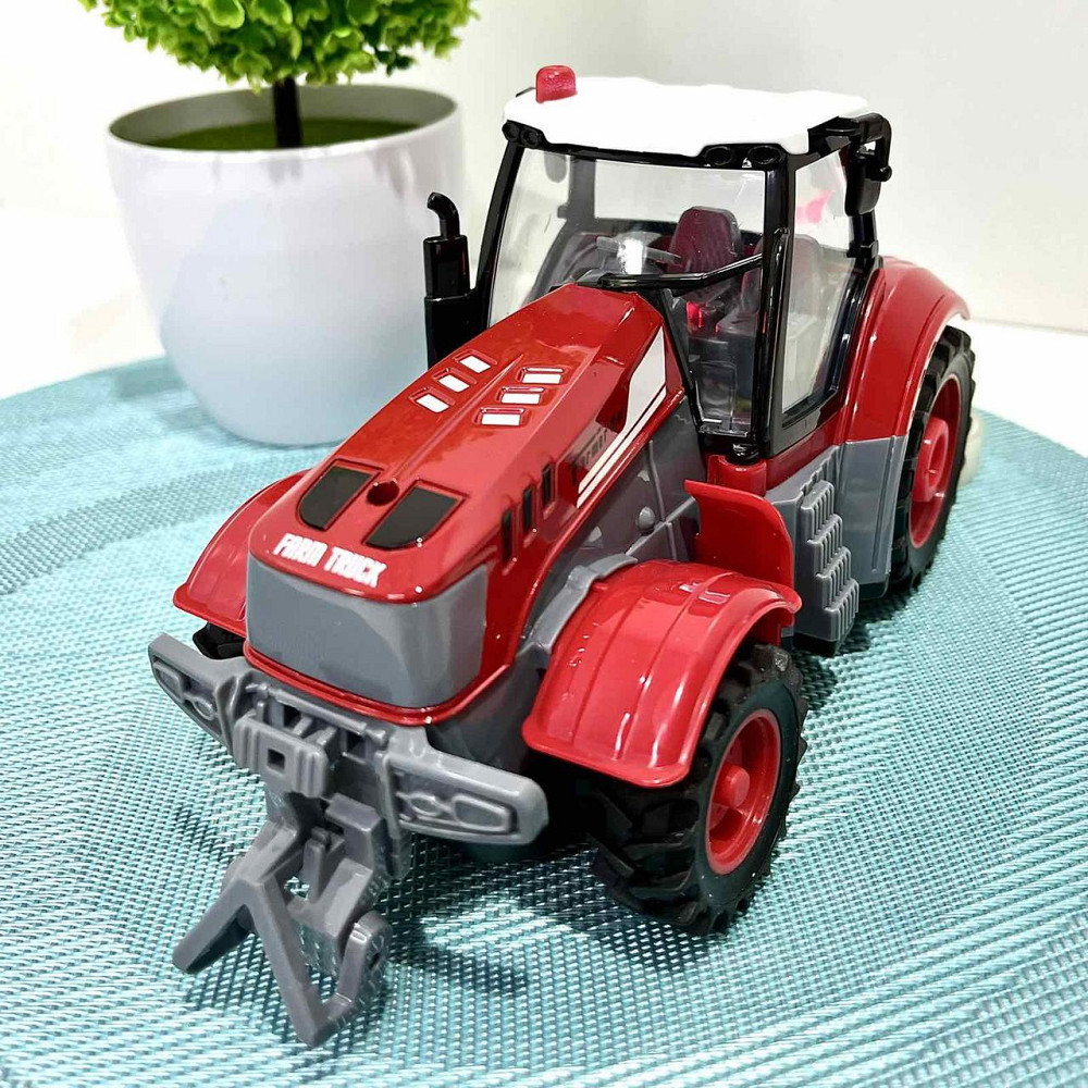 Трактор на радіокеруванні масштаб 1:24 підсвічування Червоний (HJ8011) Чернігів - фото 10