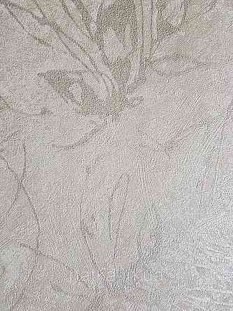 Шпалери метрові вінілові на флізеліні A.S.Creation Sylvana 1.06x10 листя штукатурка бежеве срібло 79125-5 Київ