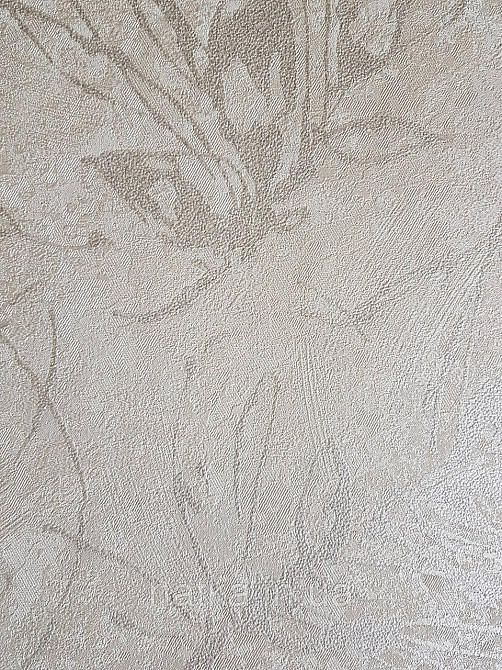 Шпалери метрові вінілові на флізеліні A.S.Creation Sylvana 1.06x10 листя штукатурка бежеве срібло 79125-5 Київ - фото 2