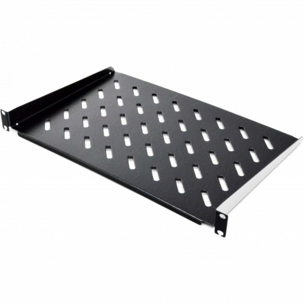 Полиця консольна CMS UA-SHC350B 19" 1U 350 мм чорна Київ - фото 1