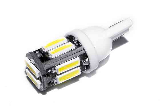 Світлодіодна лампа AllLight T10 10 діодів 7014 W2,1x9,5d 12V WHITE Харків