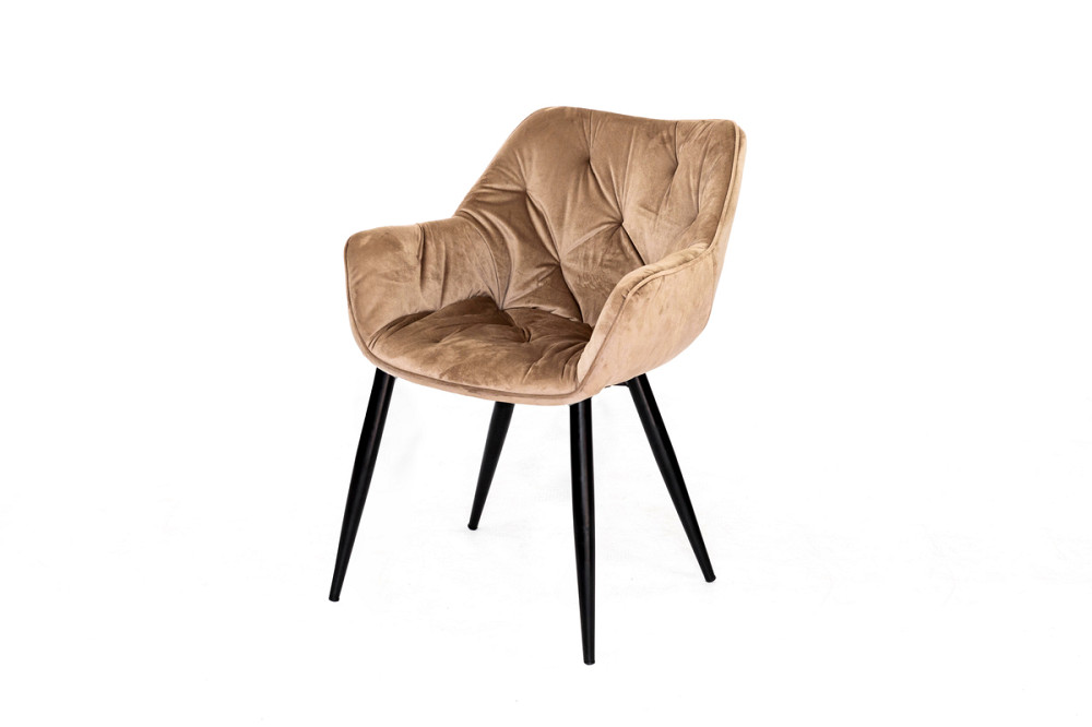 Крісло Парадіз HC-R18, чорний/ велюр капучіно Киев - изображение 1