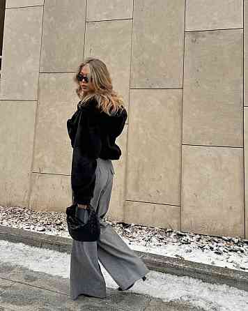 Жіноча базова тепла повсякденна шуба хутро на підкладці Одеса