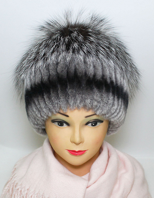 Шапка меховая женская эдельвейс Инесса Шиншиловый Харьков - изображение 2