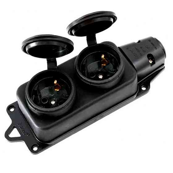 Каучук Розетка зовнішньої установки подвійна з заглушками Харків