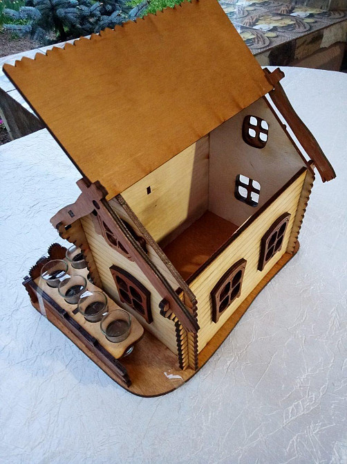 Міні бар «Будиночок» з чарками В-013 Київ - фото 7