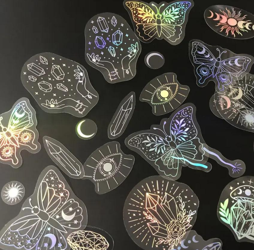 Голографические блестящие наклейки. Стикеры. Наклейки для велосипеда, для компьютера, ноутбука, набо Киев - изображение 3