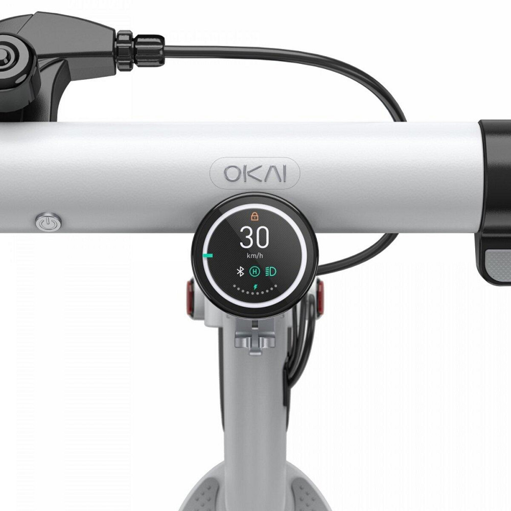 Електросамокат OKAI ES10-NEON Lite 9", 300W, 7.8Ah, 30km, 25km h, 20%, NFC, App, колір білий ES10-W Одеса - фото 7
