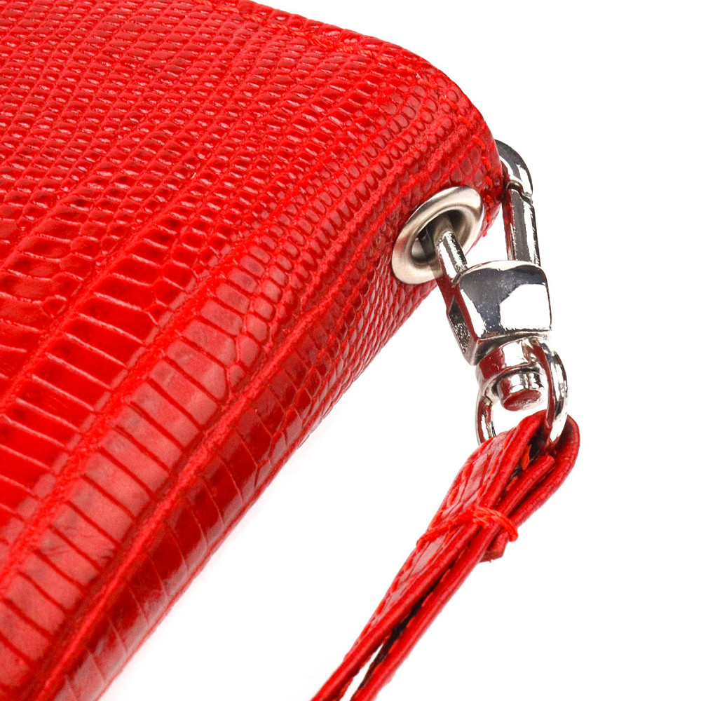 Оригинальный кошелек для женщин из натуральной фактурной кожи CANPELLINI 21613 Красный Киев - изображение 6