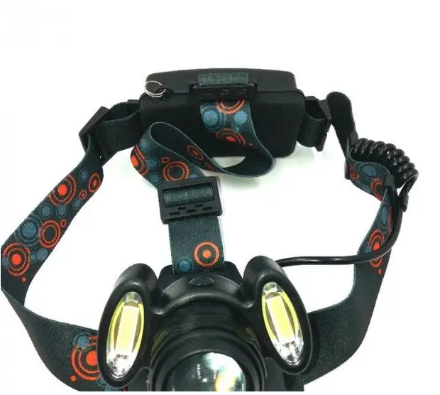 Налобний ліхтар BAILONG BL-C862-T6 з 3 світлодіодами, COB діодом, 4 режимами роботи та регульованим нахилом корпусу Одеса - фото 15