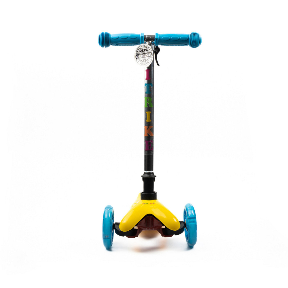 Самокат детский трехколесный iTrike Mini BB 3-013-4-C-Y с подсветкой колес, Желтый Каменец-Подольский - изображение 3