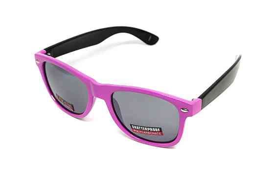 Окуляри захисні відкриті Swag Hipster-B Pink (Flash mirror), дзеркальні cірі Запоріжжя
