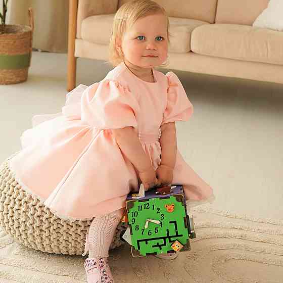 Маленький Бізікуб 15*15*15 Різнобарвний дитячий розвивальний куб міні Бізіборд Київ