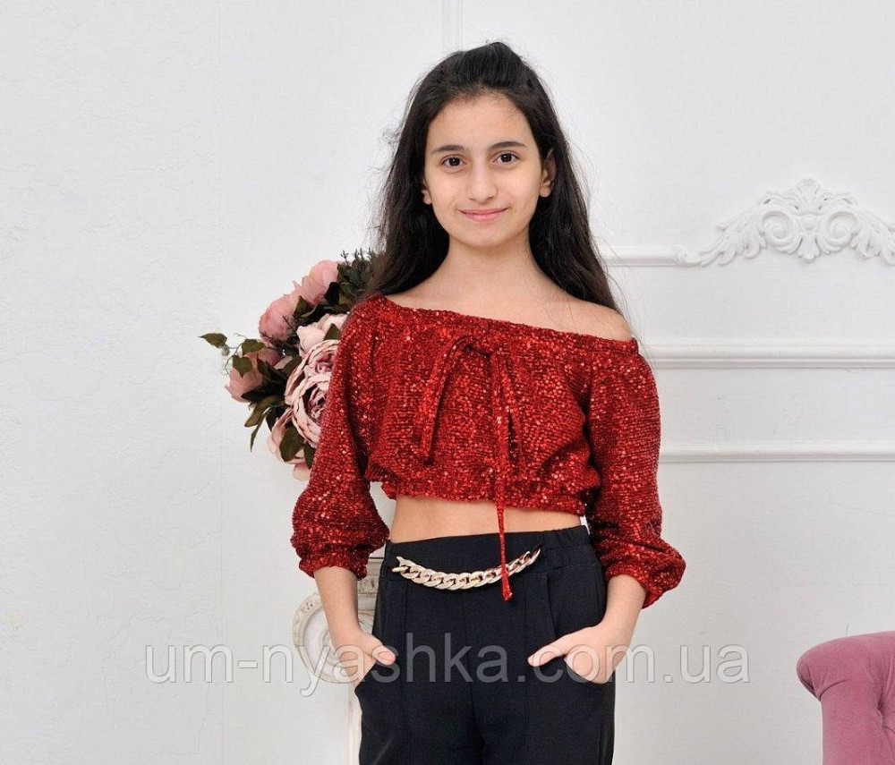 Блискучий топ в паєтку 116-142 Кривий Ріг - фото 10