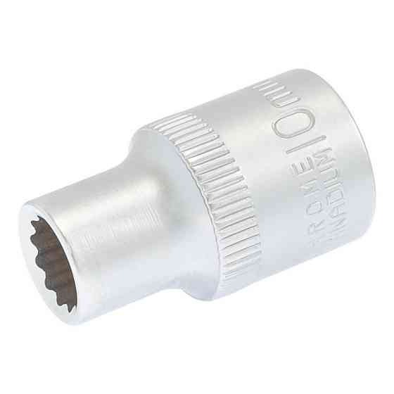 MASTERTOOL Головка торцева MASTERTOOL 12-гранна ½" 10 мм L 40 мм CrV 78-0610 Коломия