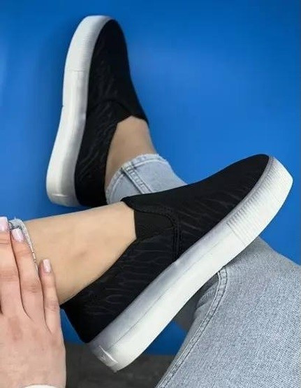 Жіночі Чорні Сліпони Мокасини на Високої Толстой Підошві Танкетке (розміри: 36,37,38,39) Дніпро - фото 3