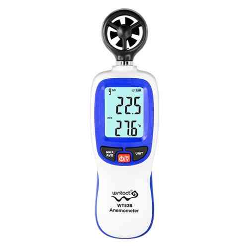 Анемометр крильчастий Bluetooth 0,3-30 м/с, -10-45 °C WINTACT WT82B Одеса