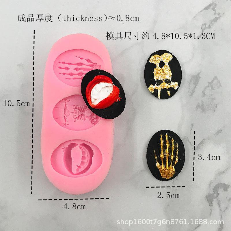 Молд силиконовый Хэллоуин 105 на 48 мм розовый Киев - изображение 2