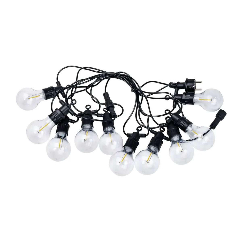 Ретро вулична гирлянда з 10 жовтими LED лампами, 5 м Київ - фото 4