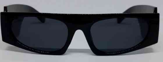 Брендовые  стильные женские солнцезащитные очки маска черные. Киев