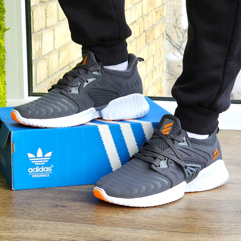 Кросівки Чоловічі Adidas Alphabounce Сірі Адідас (розміри: 42,43,44,45) Відео Огляд Дніпро - фото 1