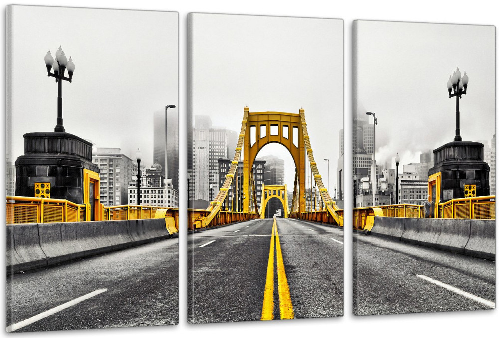 Модульная картина в гостиную / спальню  Міст  ART-223_3A 70х130 см Киев - изображение 1