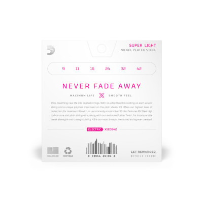 Струны для гитары D'Addario XS Coated Electric Guitar Strings Super Light (09-42) (XSE0942) Винница - изображение 3