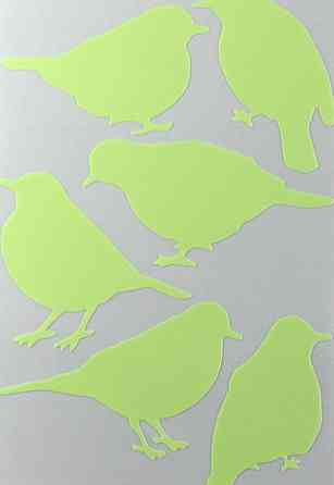 Світна наклейка "Пташки" - 15*10см (світяться в темряві) Київ