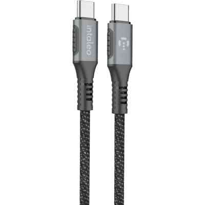Дата кабель USB-C to USB-C 2.0m CBGPD100WTT2 100W Intaleo (1283126559570) Винница