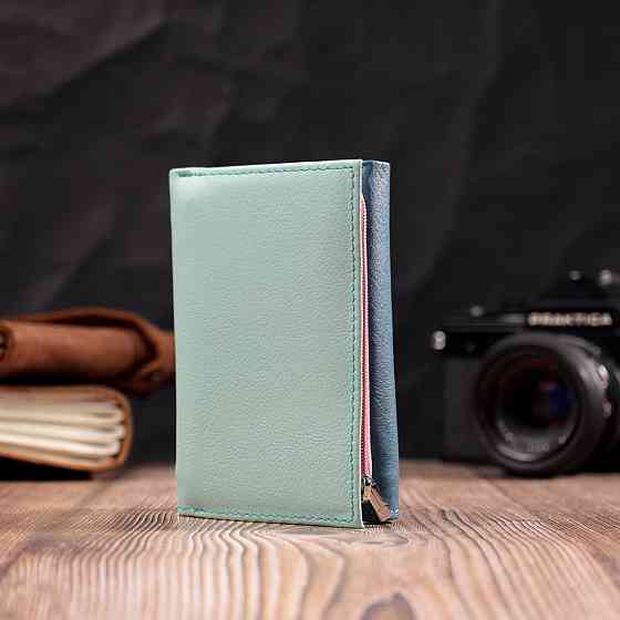 Современный женский кошелек из качественной натуральной кожи ST Leather 19459 Разноцветный Киев
