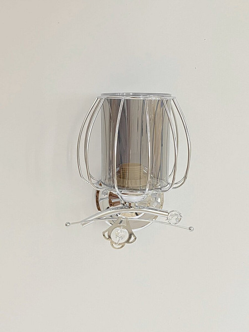 VALESO Настінне бра на 1 плафон B-91187B/1 хром Київ - фото 1